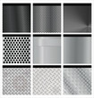 Metal texture 9 set. Illustration vector