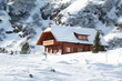 wooden house in alps wooden house in alps