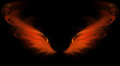 Illustration: red flame wings red flame wings
