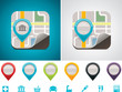 Customizable map location icon Customizable map location icon