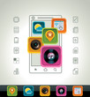 Vector smartphone icon Vector smartphone icon