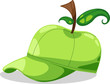 hat apple fantasy party vector illustration