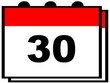 Día 30 del calendario.