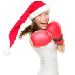 Christmas boxing woman