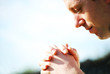 Man praying