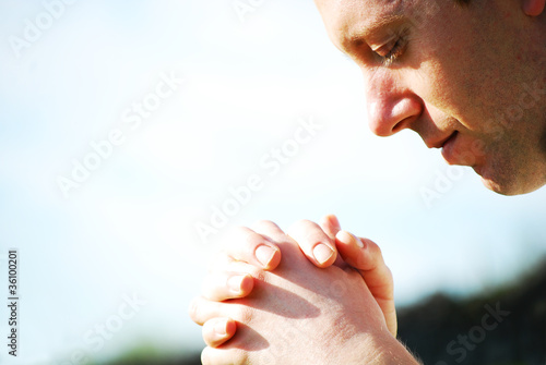 Photo: Man praying Man praying