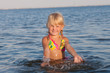 splashing in the water child