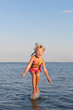 jumping in the water child