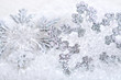 Decorations on snow Decorations on snow