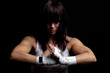 Young Female Fighter Ready For...