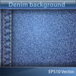 Vector: Denim realistic texture. Denim realistic texture.