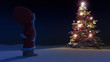 Detalii fotografie Christmastree Weihnachtskarte