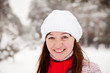 sporty girl  at winter park