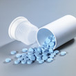 Foto: blue pills and can blue pills and can