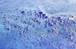 blue soap foam