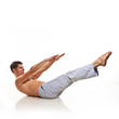 Man is making yoga