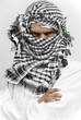 Stern arab muslim in shemagh kaffiyeh