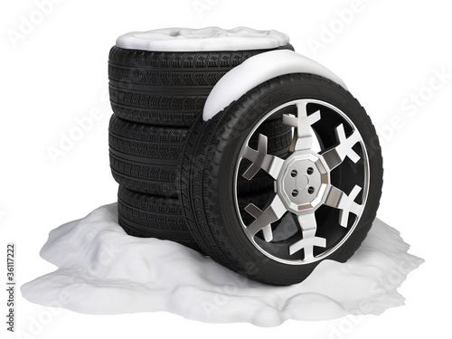 Illustration: Winter wheels set Winter wheels set