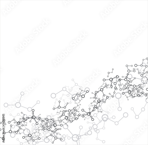 Vector: Molecule background Molecule background
