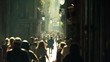 Video: street crowd slowmotion street crowd slowmotion