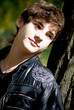young man in autumn