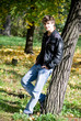young man in autumn