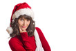 träumende Weihnachtsfrau