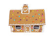 Foto: Gingerbread House Isolated On White Background Gingerbread House Isolated On White Background