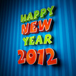Colorful words of happy new year 2012 Colorful words of happy new year 2012