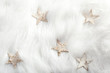 christmas white stars on fur snow christmas white stars on fur snow