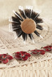 wooden comb for hairs, fan and necklace