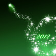Grünes Feuerwerk Hintergrund 2012