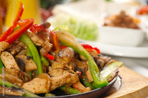 Photo: original fajita sizzling hot on iron plate original fajita sizzling hot on iron plate