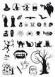 set di icone e simboli per Halloween