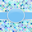 Pop art vector blue retro cover