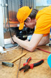 repair work on fridge appliance