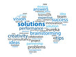 Photo en ligne au meilleur prix SOLUTIONS Tag Cloud (ideas questions and answers jigsaw piece)