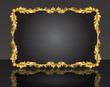 decorative frame with pattern gold sheet