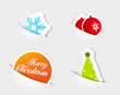 Christmas colored symbols.