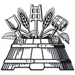 Vector: Bierbrauer Zeichen Bierbrauer Zeichen