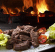 Carne de vaca com salada