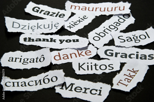Photo: Danke in mehrerern Sprachen Danke in mehrerern Sprachen