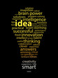 IDEAS Tag Cloud (eureka solutions answers innovation light bulb)
