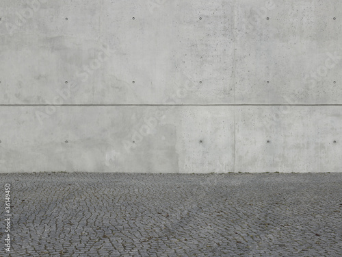 Foto: Sichtbeton mit Pflaster Sichtbeton mit Pflaster