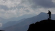 The traveler, mountains