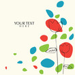Floral summer card