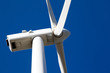 detail top of a windmill for electric power production against b