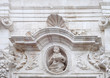 Baroque tympanum in Monopoli, Italy