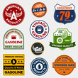 Vintage retro gas signs