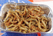 A basket of tasty fried fish A basket of tasty fried fish